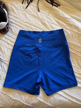 Free People Movement biker shorts royal blue